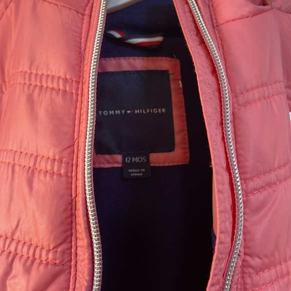 Tommy Hilfiger Baby Girls Long Puffer with Faux Fur Hood - Picture 8 of 12